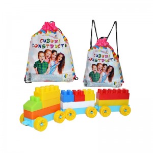 Cuburi constructii in rucsac, 320 piese/570g - robentoys 16129 33.613445