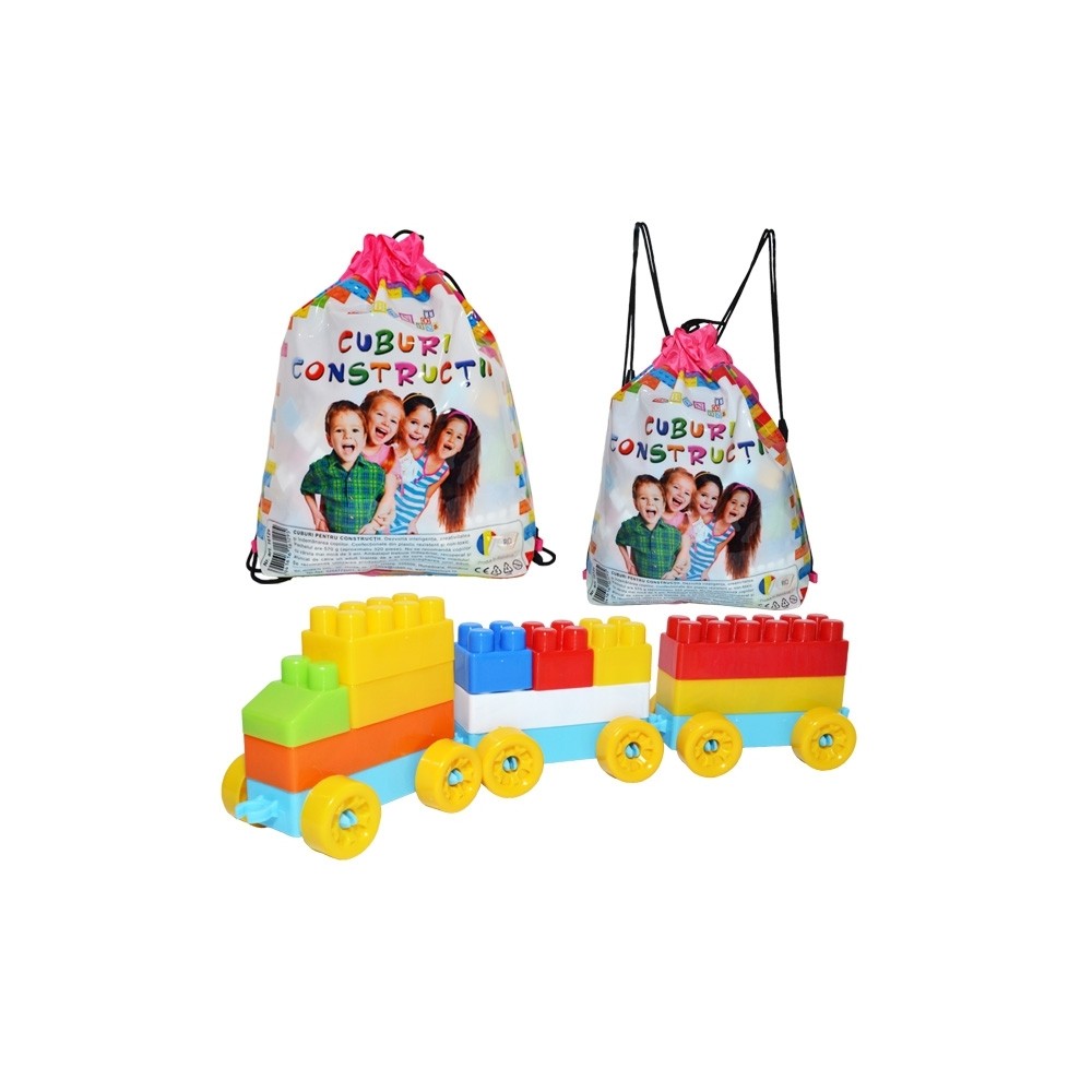 Cuburi constructii in rucsac, 320 piese/570g - robentoys 16129 33.613445