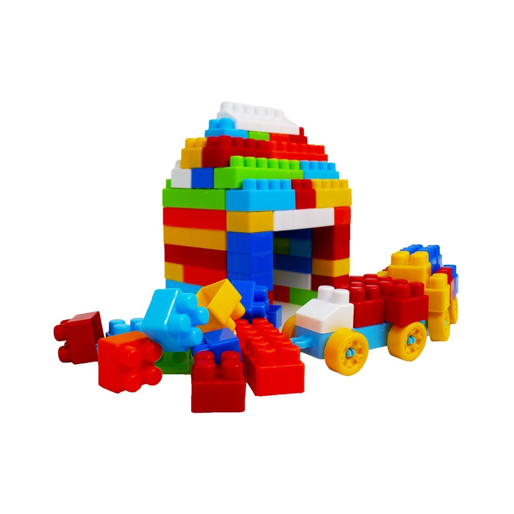 Cuburi constructii in rucsac, 320 piese/570g - robentoys 16129 33.613445