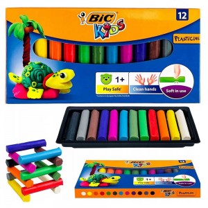 Plastilina 12 culori/cutie, Kids - BIC 947713 8.823529