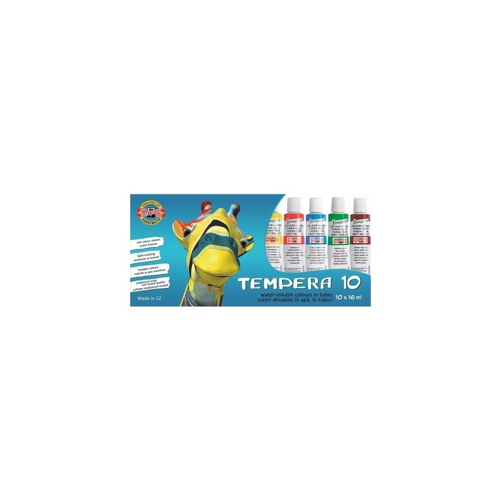 Tempera 16 ml 10 culori|set - Koh-I-Noor K162548 21.008403