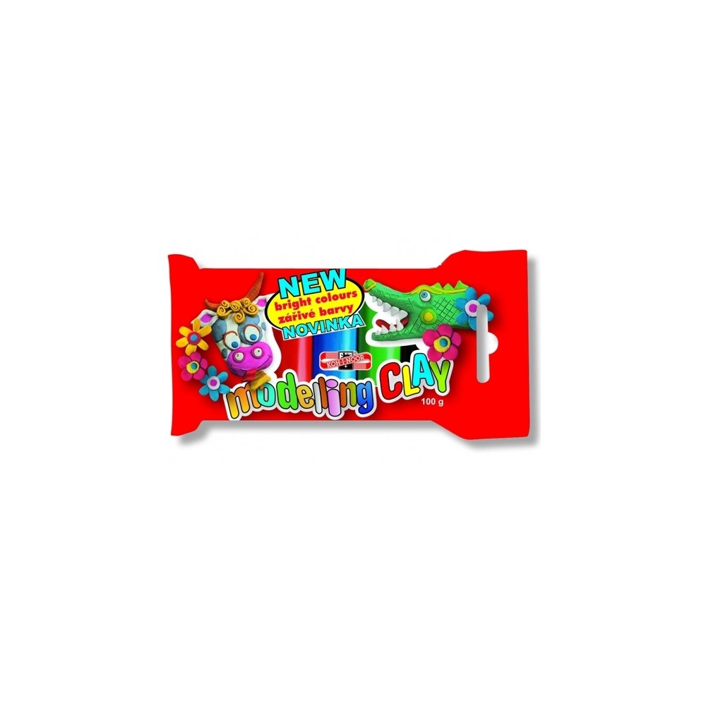 Plastilina 5 culori, 100 g - KOH-I-NOOR K131713 2.941176