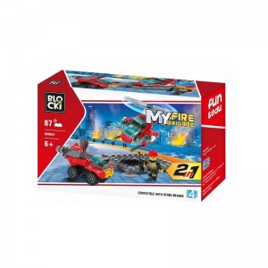 Blocki My Fire Brigade, Platforma pompieri, 87 piese KB0851 15.966387