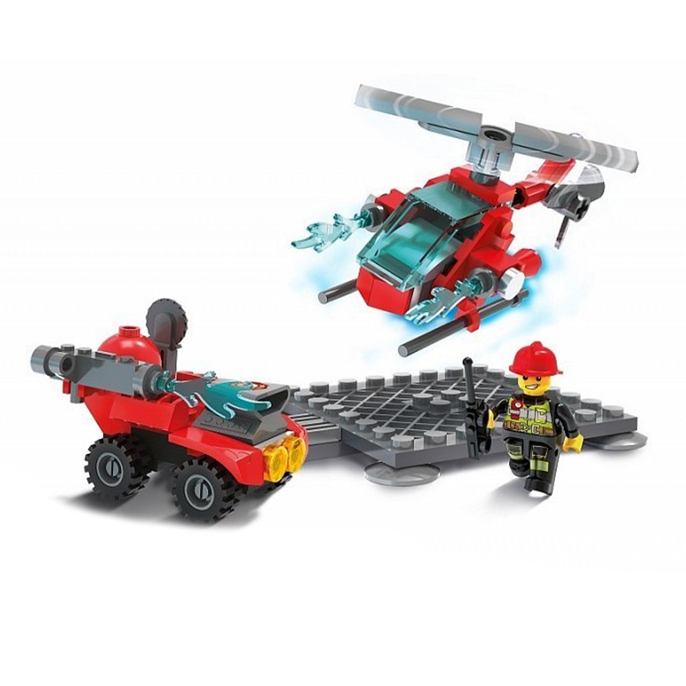 Blocki My Fire Brigade, Platforma pompieri, 87 piese KB0851 15.966387