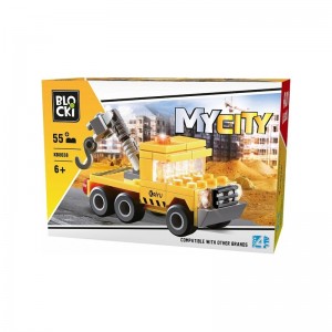 Blocki My City, Camion cu macara, 55 piese KB8038 10.084034