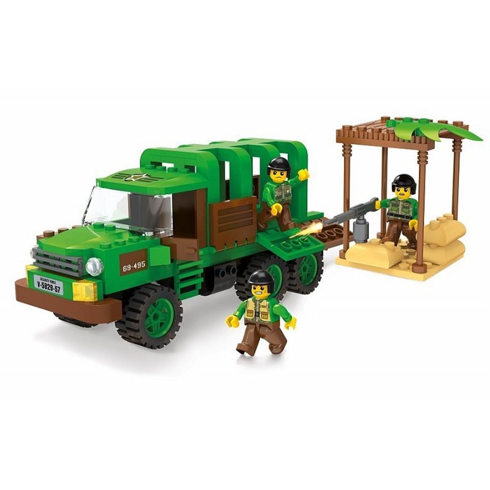 Blocki My Army, Camion militar in jungla, 210 piese KB0914 85.714286