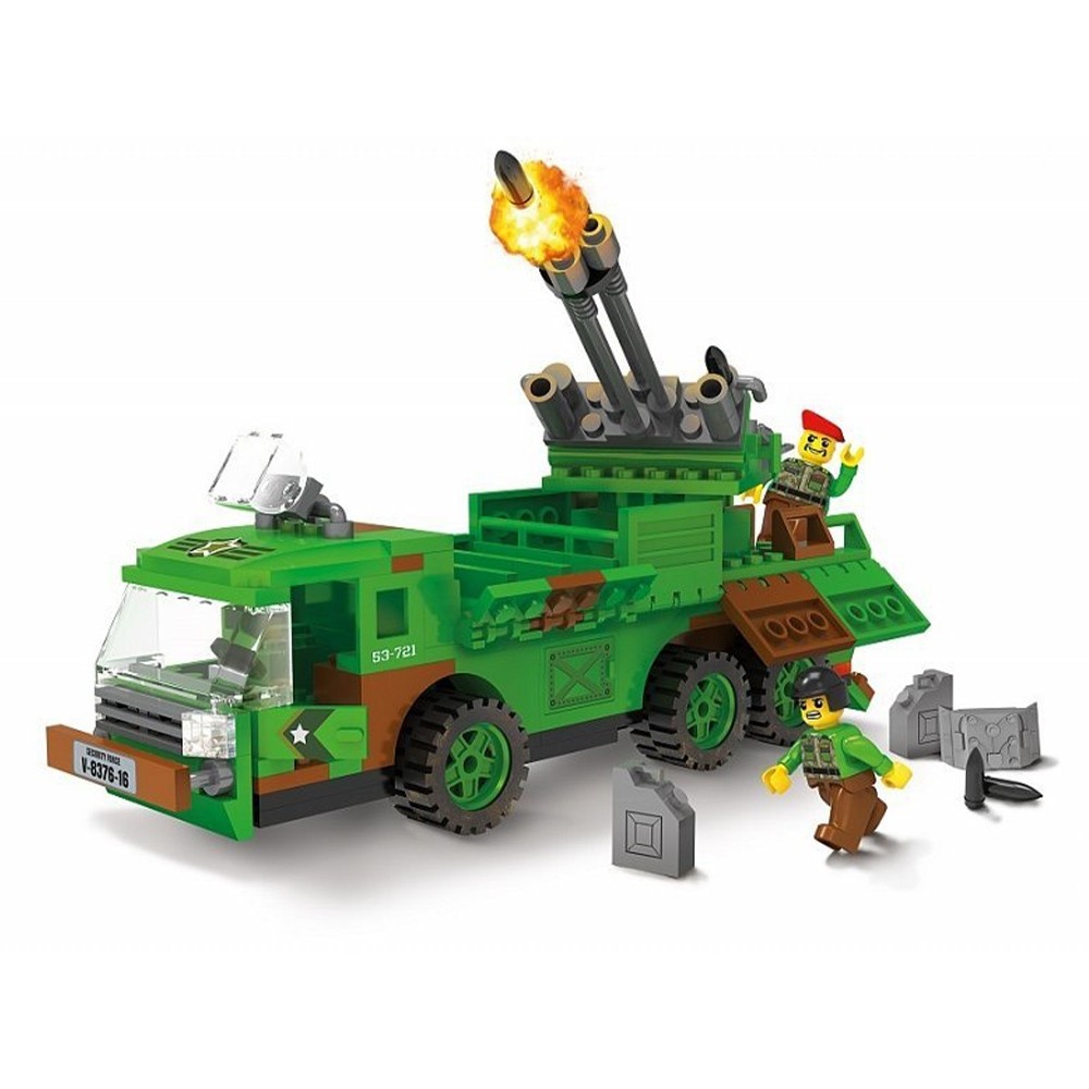 Blocki My Army, Tir militar cu lansator rachete, 222 piese KB0916 76.470588