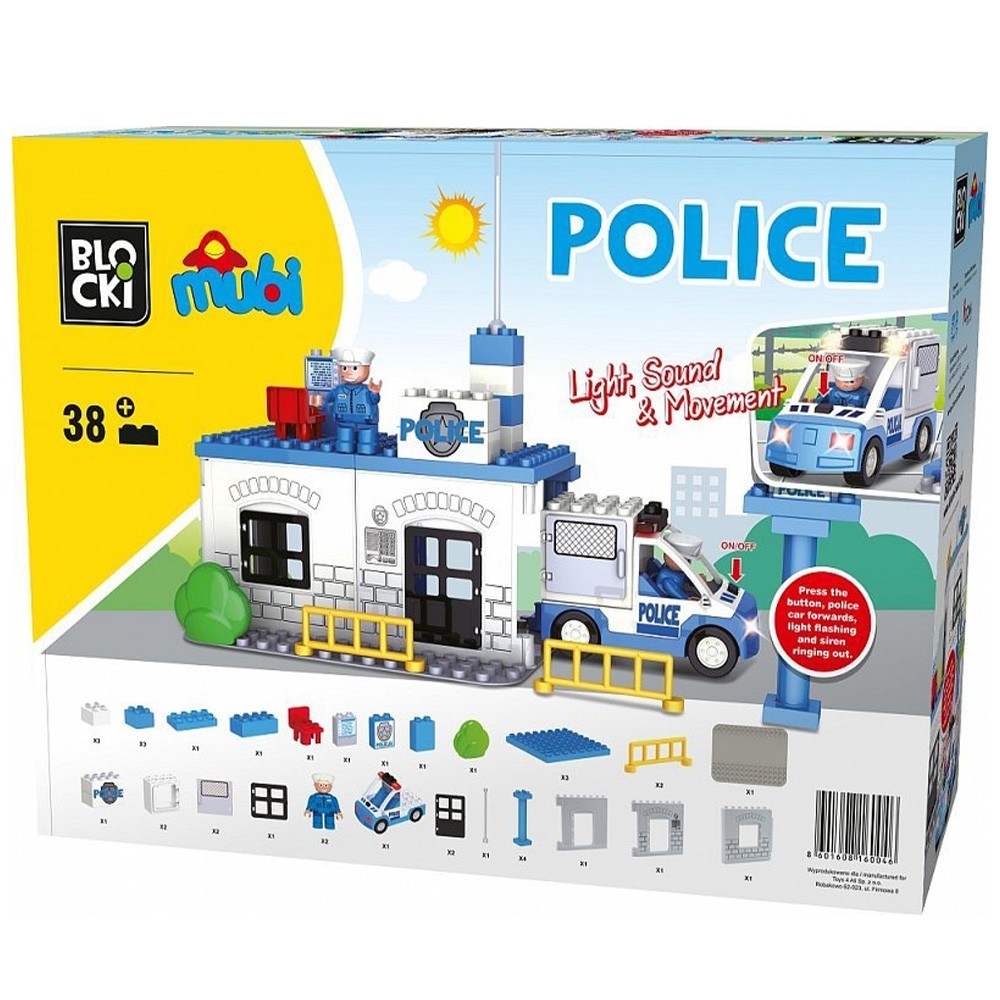 Blocki mubi, Sectia de politie, 38 piese MU6611B 122.689076