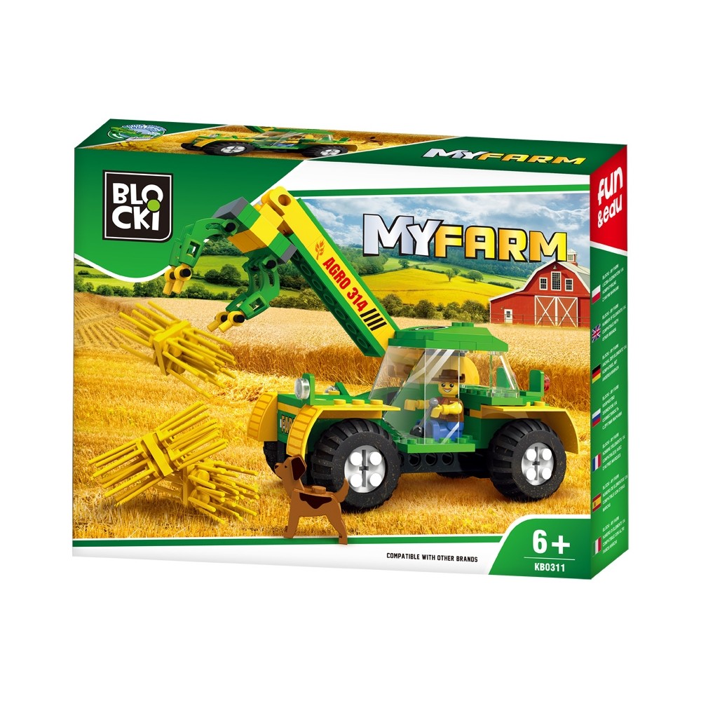Blocki My Farm, Tractor cu incarcator KB0311 50.420168