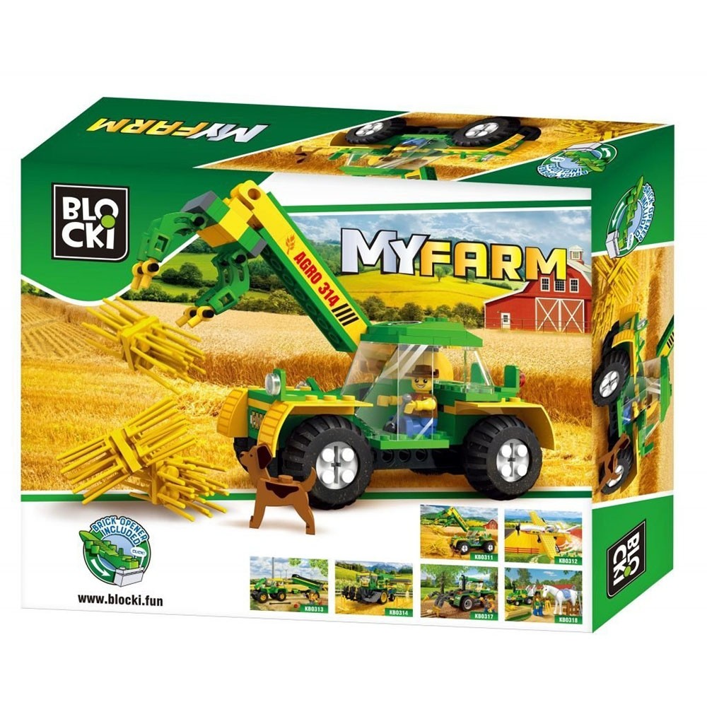 Blocki My Farm, Tractor cu incarcator KB0311 50.420168