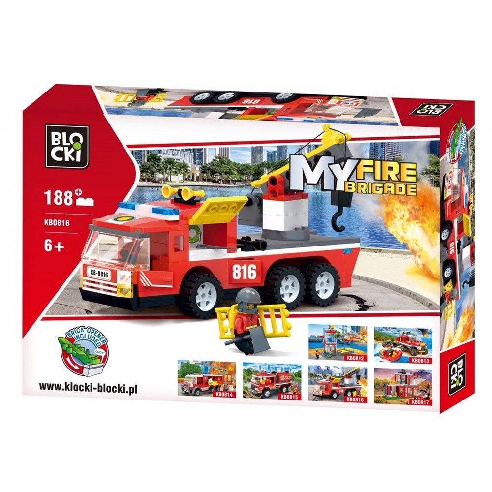 Blocki My Fire Brigade, Masina de pompieri, 188 piese KB0816 70.588235