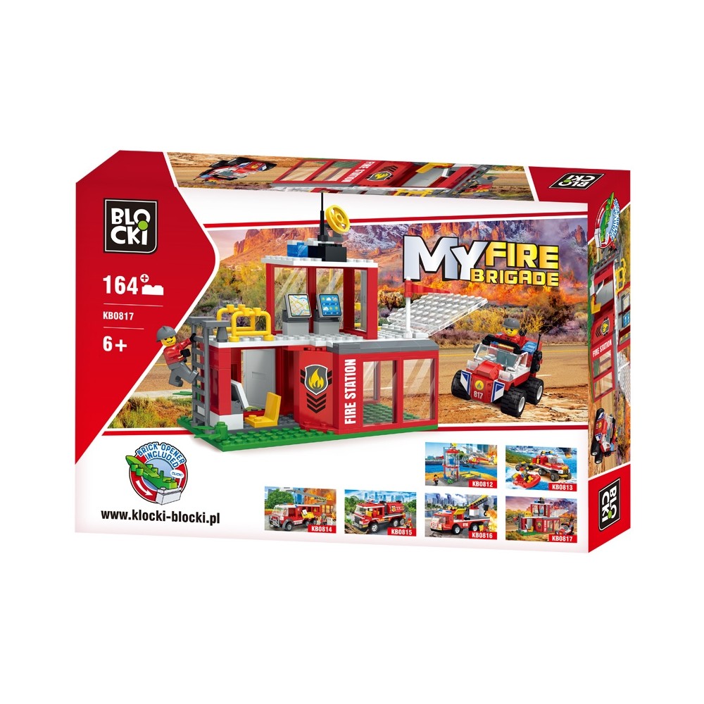 Blocki My Fire Brigade, Statie de pompieri, 164 piese KB0817 69.747899