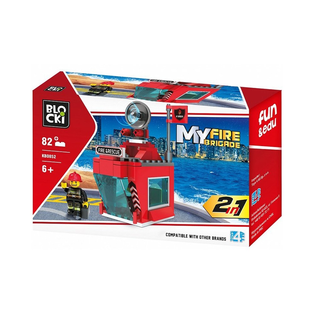 Blocki My Fire Brigade, Turn control, Pompieri, 82 piese KB0852 15.12605