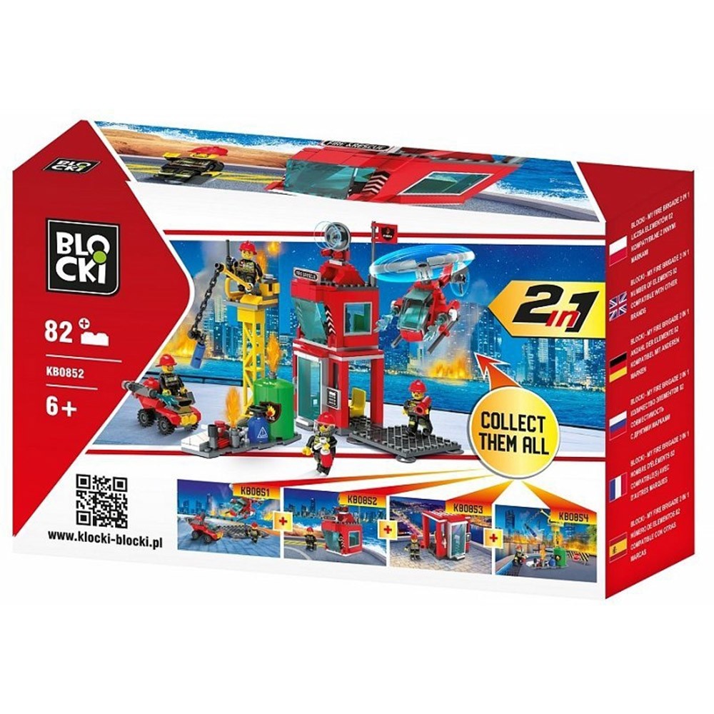 Blocki My Fire Brigade, Turn control, Pompieri, 82 piese KB0852 15.12605