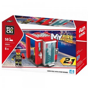 Blocki My Fire Brigade, Turn control, Pompieri, 59 piese KB0853 15.12605