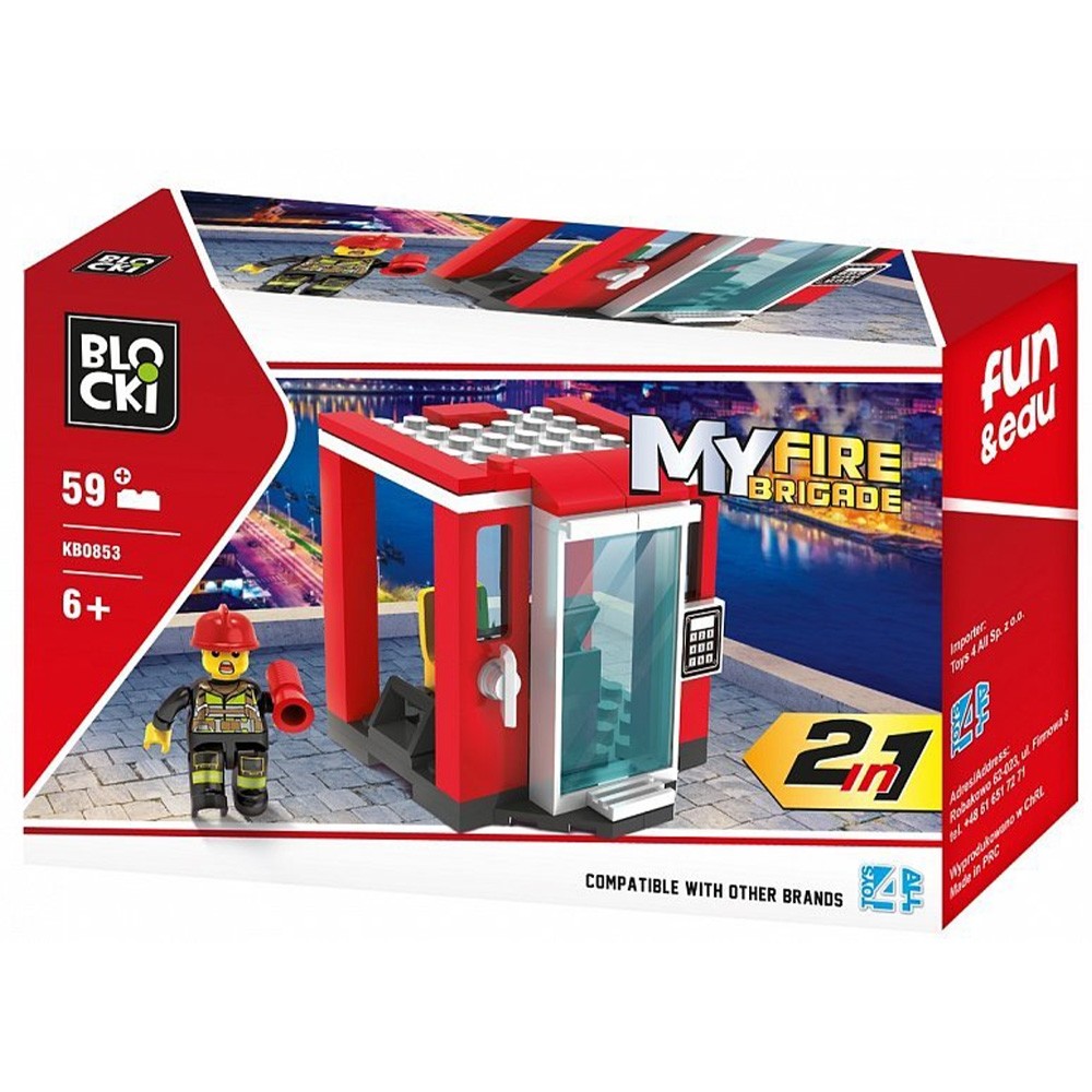 Blocki My Fire Brigade, Turn control, Pompieri, 59 piese KB0853 15.12605
