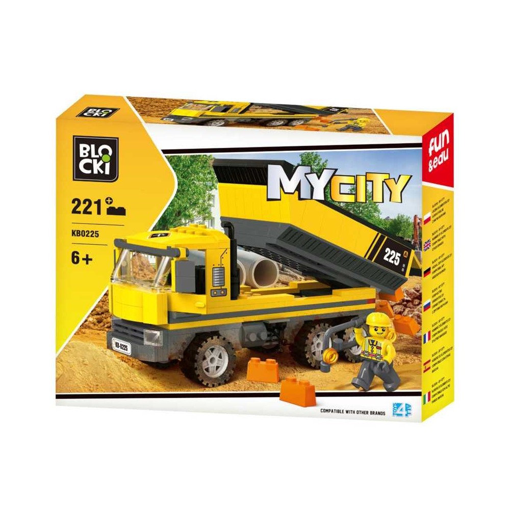 Blocki My City, Camion cu bena, 221 piese KB0225 70.588235