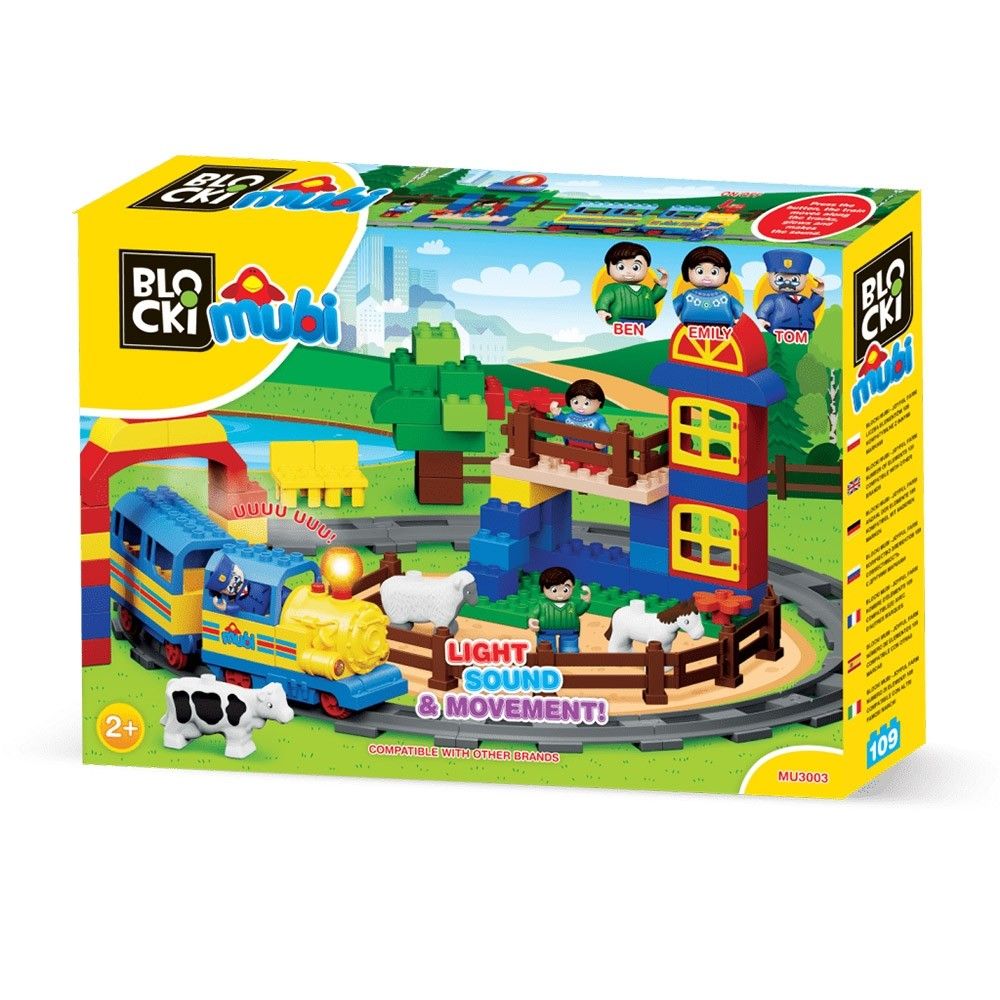 Blocki mubi, Trenul vesel, 109 piese MU3003 222.689076