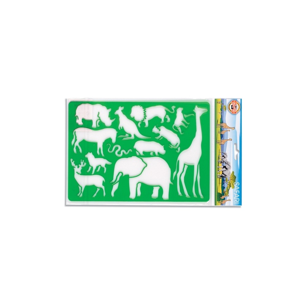 Sablon animale safari, 26,5x18,5 cm - Koh-I-Noor K982001 6.722689