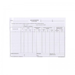 Nota de receptie A4, 100 file 1403ZZ513-A1 12.605042