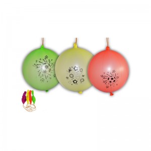 Baloane multicolore, cu elastic, 50 buc/set 40.336134