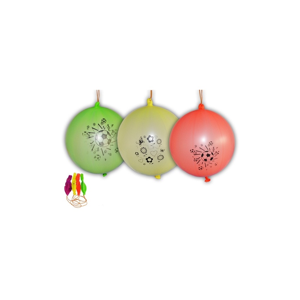 Baloane multicolore, cu elastic, 50 buc/set 40.336134