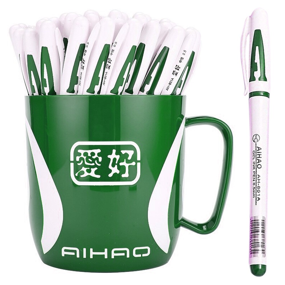 Pix cu gel Aihao, mina verde, capac cu clips 801A 1.260504