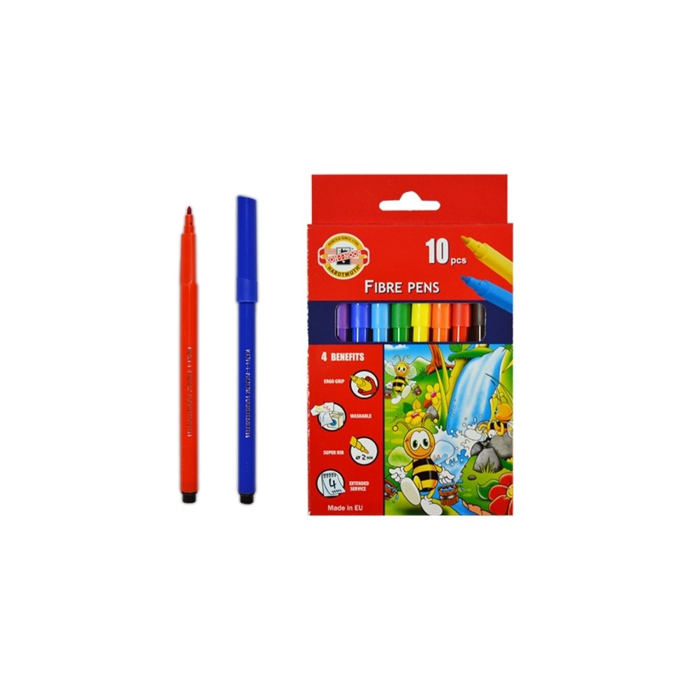 Carioca 10 culori Bees - Koh-I-Noor K1002-10 6.302521