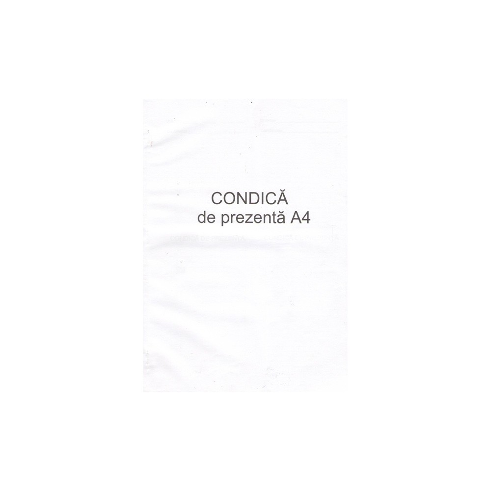 Condica de prezenta A4, 50 file 1403ZZ486 15.12605