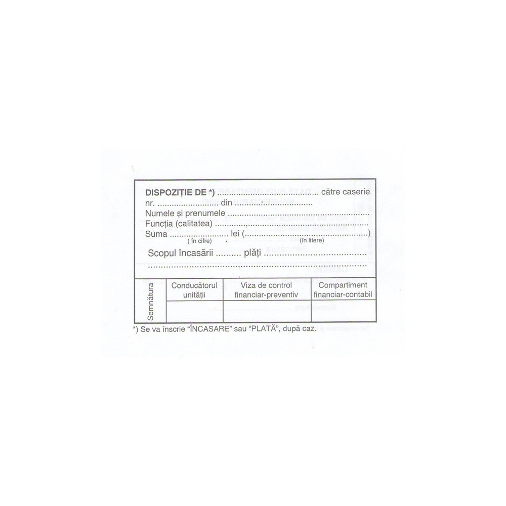 Dispozitie de casierie A6, 100 file 1403ZZ161 5.882353