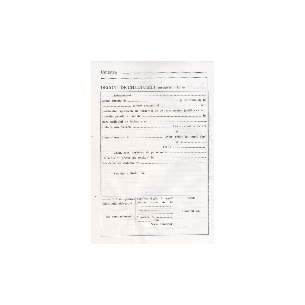 Decont de cheltuieli A5, 100 file 7.563025