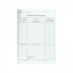 Raport de gestiune zilnic A4, 100 file, autocopiativ 1403ZZ400 24.369748