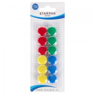 Magneti color, 22 mm, 12 buc/set - STARPAK 244150 7.563025