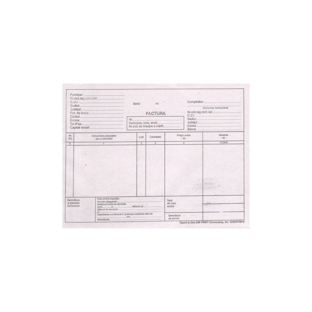 Facturier A5, 100 file, autocopiativ, fara TVA, 3 exemplare 16.806723