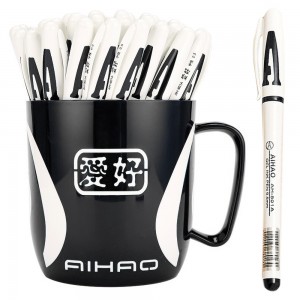 Pix cu gel Aihao, mina neagra, capac cu clips 801A 1.260504
