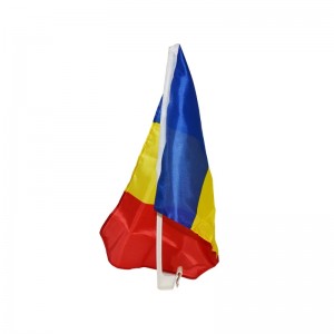 Steag auto, cu suport plastic, Romania, 30x45 cm 30x45CM 3.361345
