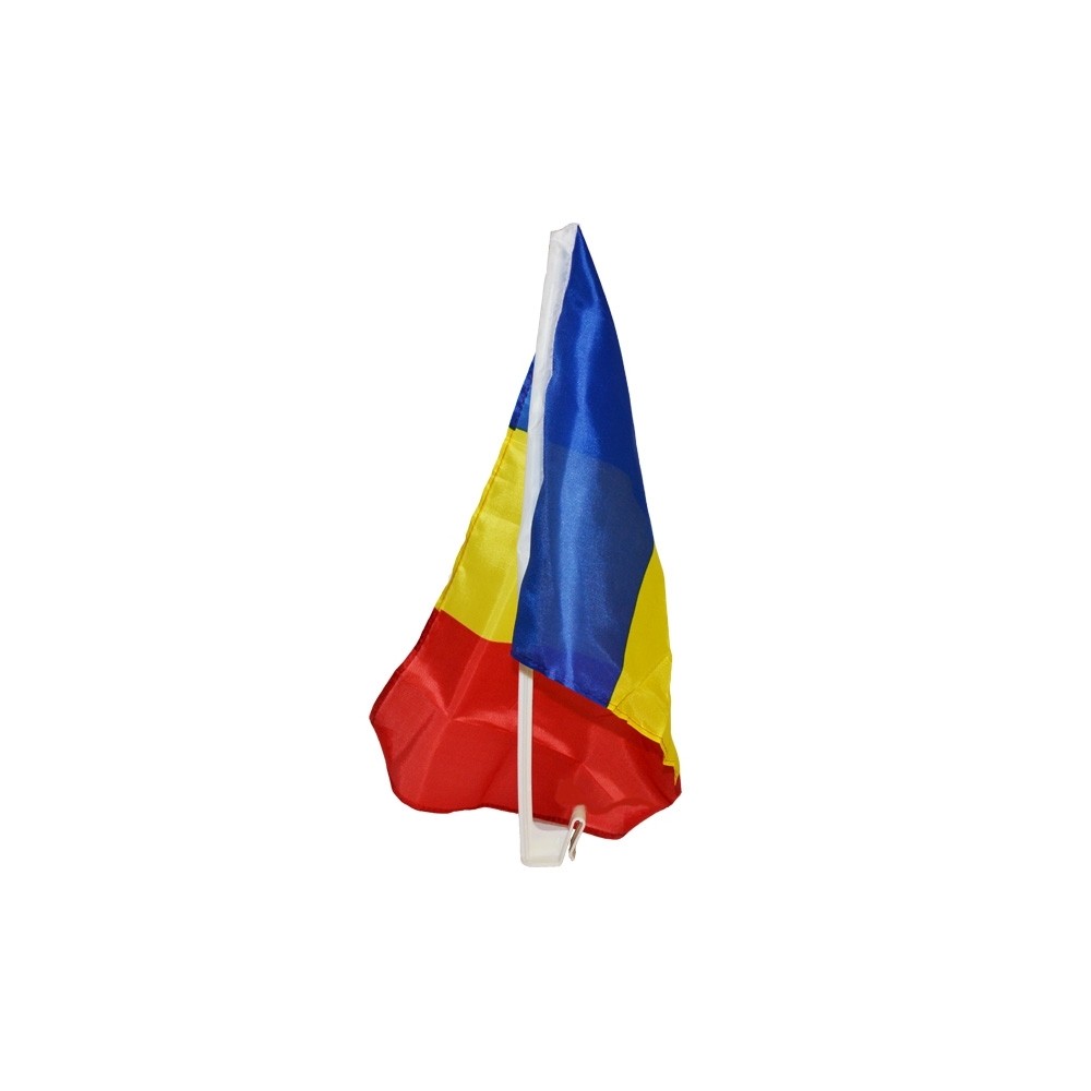 Steag auto, cu suport plastic, Romania, 30x45 cm 30x45CM 3.361345