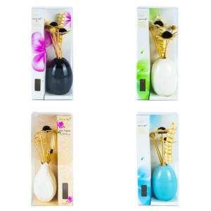 Set - Vaza ceramica + flori parfumate si parfum G80-4 35.294118