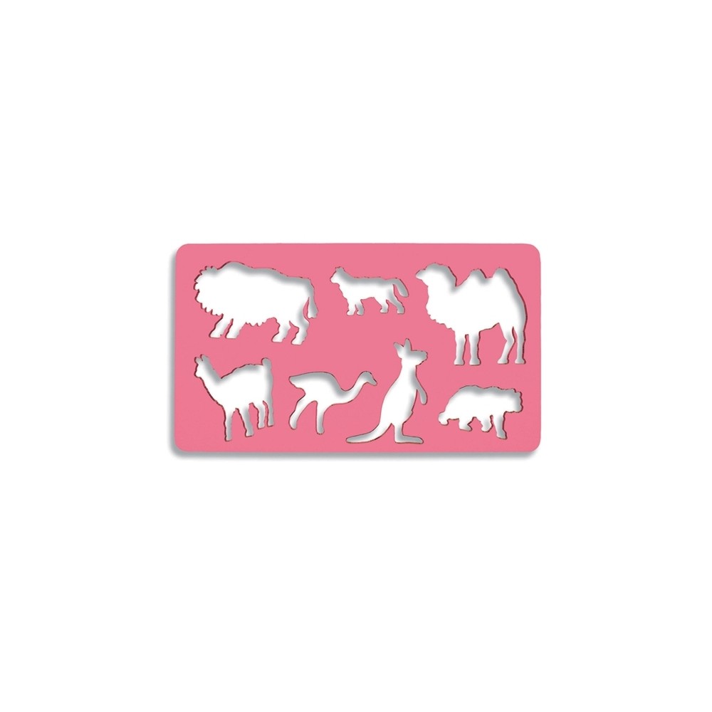 Sablon 7 animale salbatice, 21x18,5 cm - Koh-I-Noor K749058 5.042017