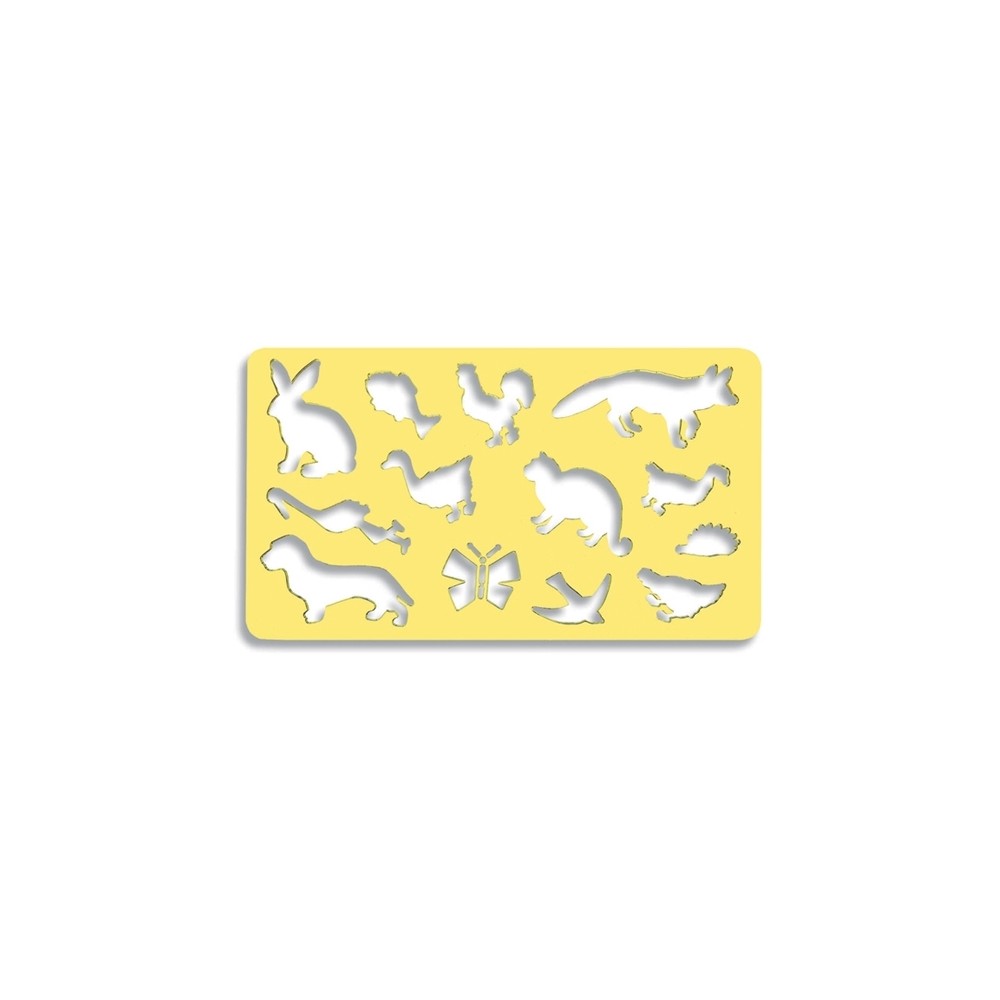 Sablon 13 animale diverse, 21x18,5 cm - Koh-I-Noor K749056 5.042017