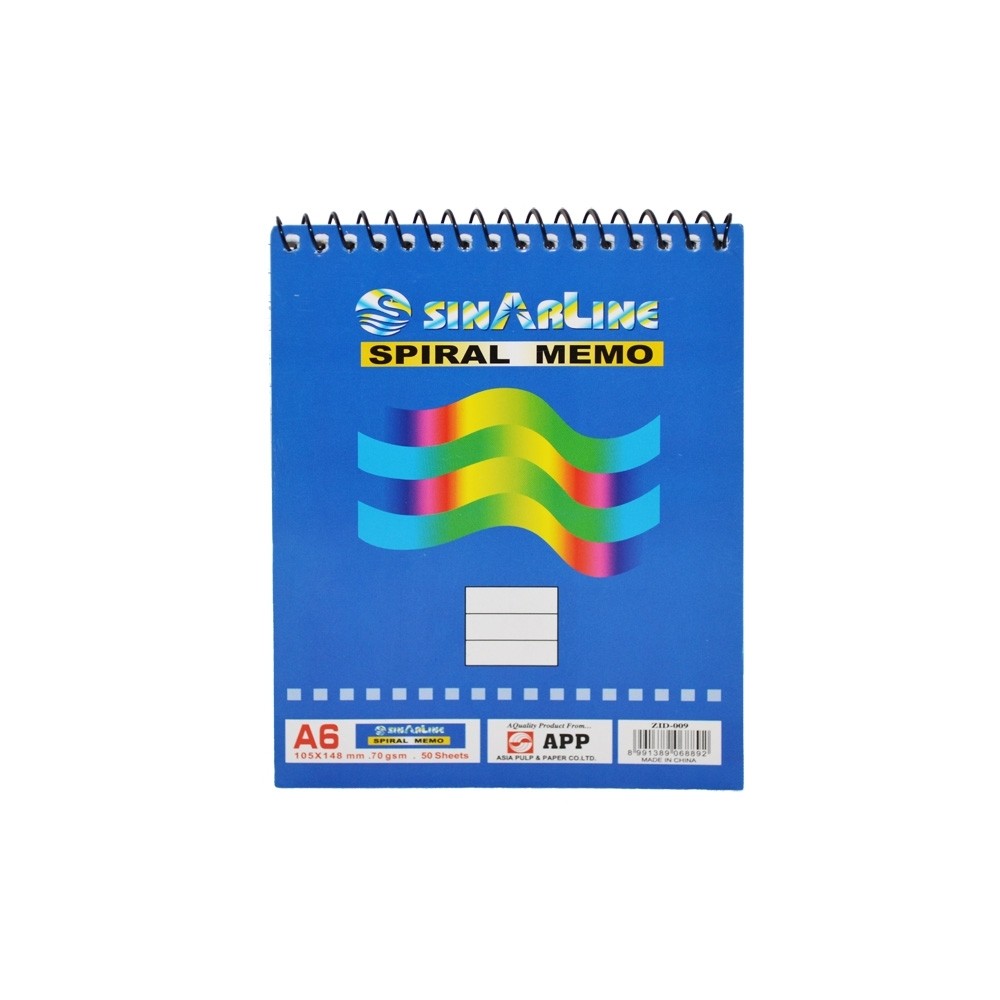 Notes A6, cu arc, 50 file, DR SP-03512 1.680672