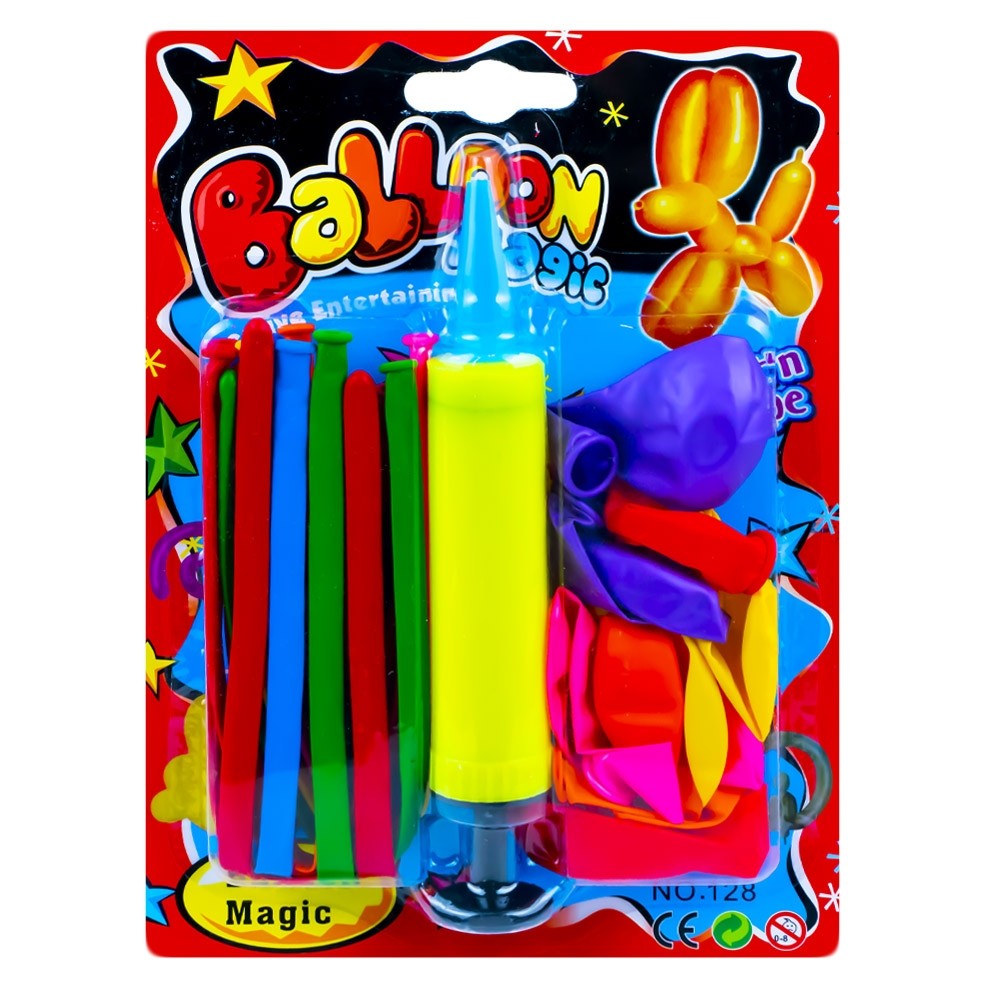 Baloane cu pompa, 20 buc/blister 138 6.302521