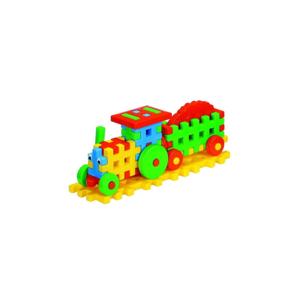 Cuburi constructii, 38x10,3x15 cm, Tractor - Tupiko KKTF-5784 31.092437