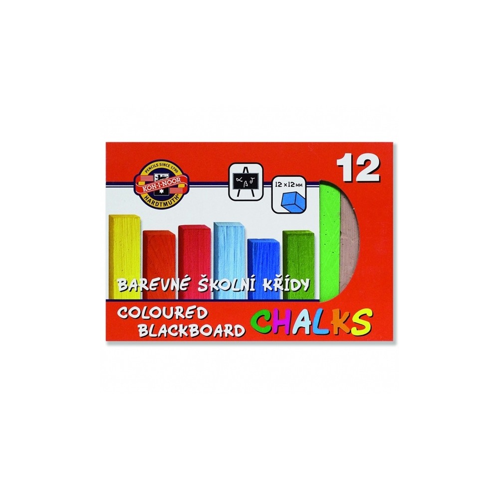 Creta scolara, 12 culori/set - Koh-I-Noor K112506 10.084034