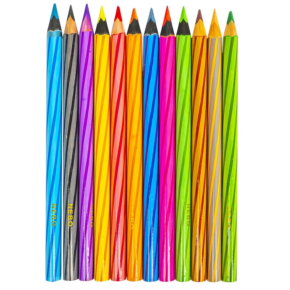 Creioane color jumbo 12 buc|set - NEBO 10.92437