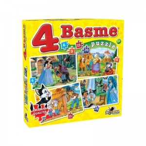 Puzzle 4 Basme Mici 6, 9, 15, 20 NOR2457 29.411765
