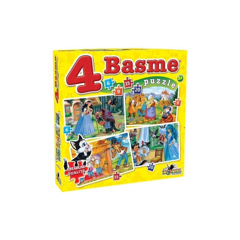 Puzzle 4 Basme Mici 6, 9, 15, 20 NOR2457 29.411765