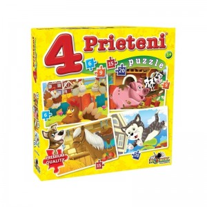 Puzzle 4 Prieteni Mici 6, 9, 15, 20 NOR2464 29.411765