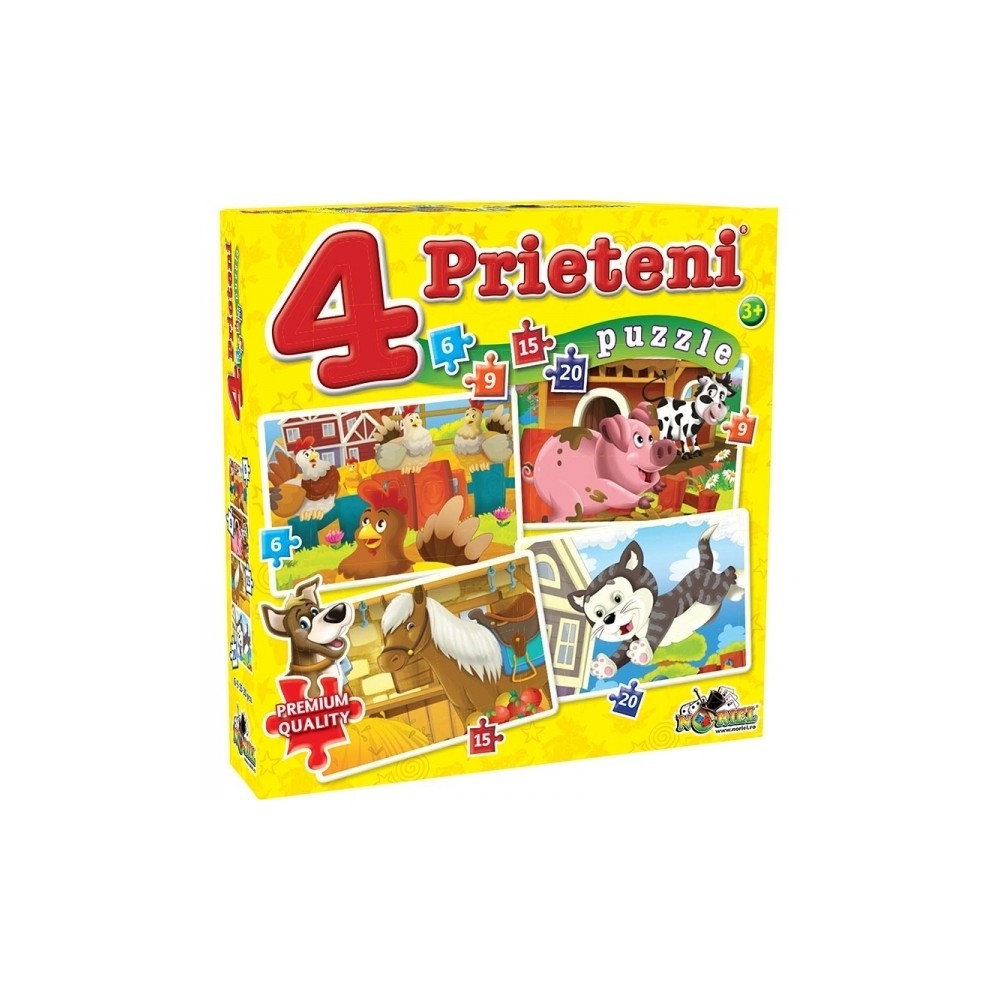 Puzzle 4 Prieteni Mici 6, 9, 15, 20 NOR2464 29.411765