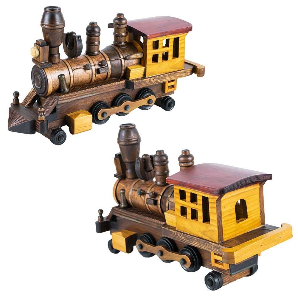 Locomotiva ornamentala, din lemn DF3291 66.386555